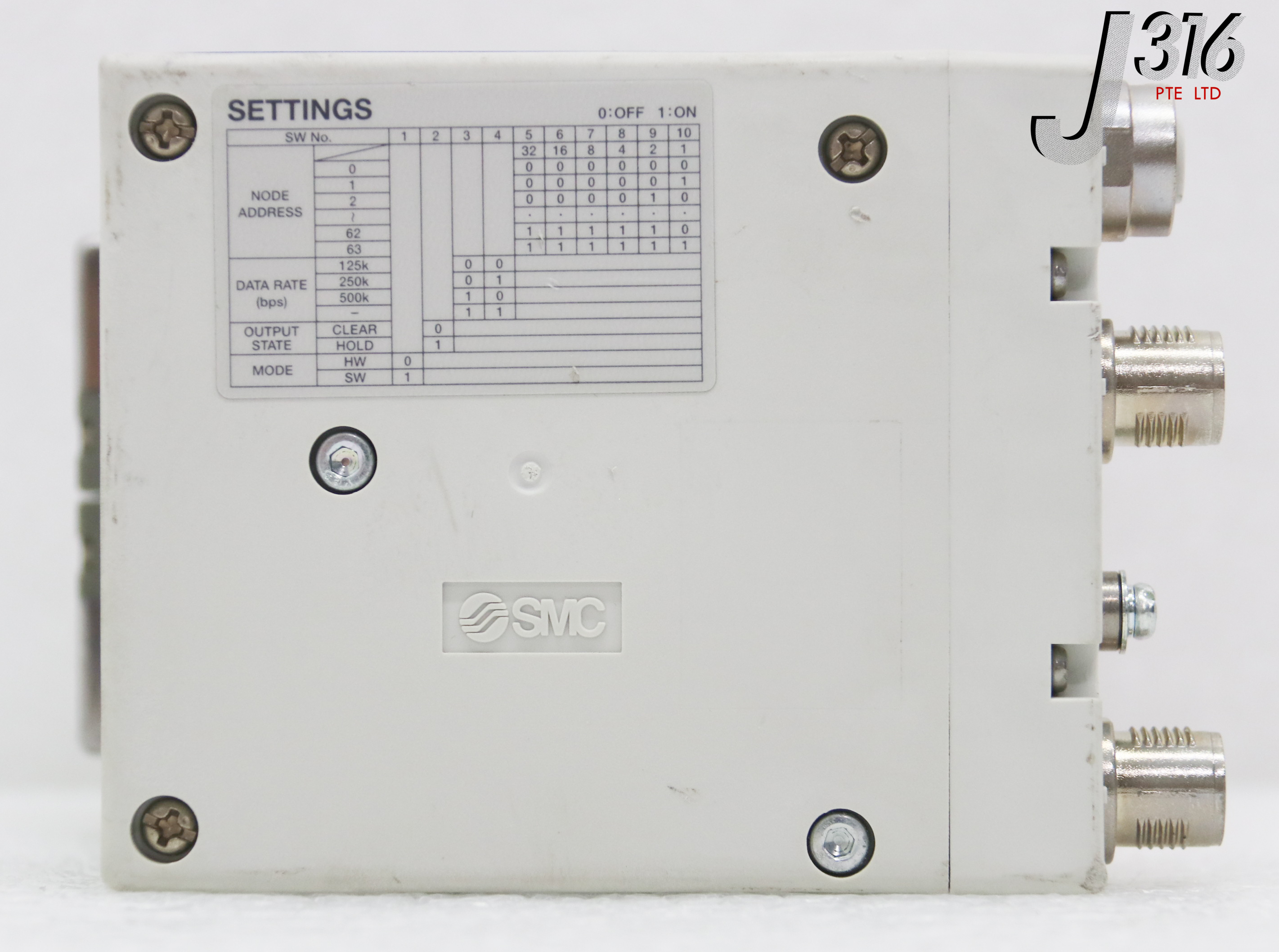 のん 34779 SMC 4-SLOT PNEU MANF, 4060-00880 W/ SI UNIT EX260-SDN3